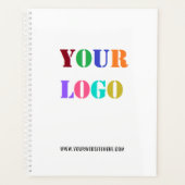 Custom Company Logo Text Business Planner Sjabloon (Voorkant)
