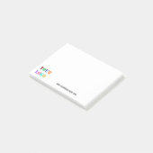 Custom Company Logo Text Business Post-it® notes (Schuin)