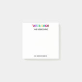 Custom Company Logo Text Business Post-it® notes (Voorkant)