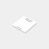 Custom Company Logo Text Business Post-it® notes (Schuin)