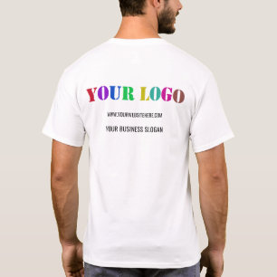 Custom Company Logo Text Business T-shirt Sjabloon