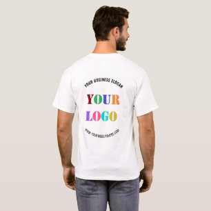 Custom Company Logo Text Business T-shirt Sjabloon