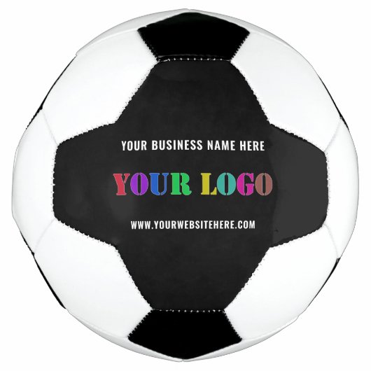 Custom Company Logo Text Voetbal Uw kleuren (Voorkant)
