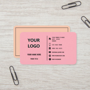 Custom Company Logo Visitekaartje van uw kleuren