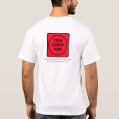 Custom Company Logos Prooo Staff T-Shirt (Dos)