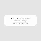 Custom Company Name Badge – Professionele Personee (Voorkant)