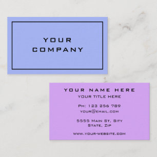 Custom Company Visitekaartje gepersonaliseerd ontw