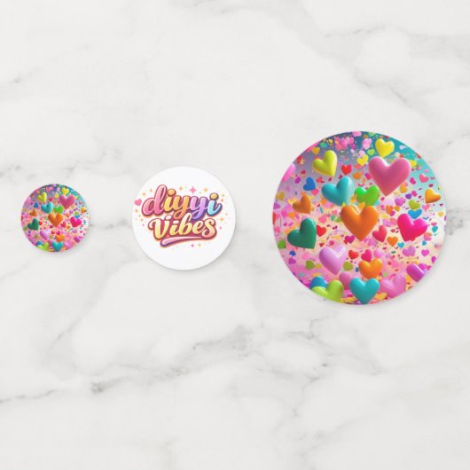 Custom Confetti Circles – Personalized Party Decor (Devant)