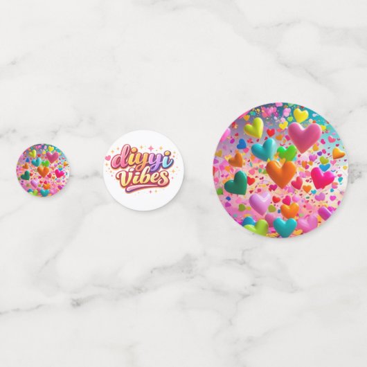 Custom Confetti Circles – Personalized Party Decor (Derrière)