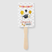 Custom Congrats Afstudeerder Modern Simple Preppy Handwaaier (Achterkant)