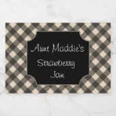 Custom Cooking Canning Label Gift Jar Stickers (Enkel label)