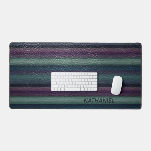 Custom Cool Artistiek Modern Art Stripes Patroon Bureaumat (Keyboard & Muis)