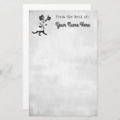 Custom Cool Cat  Grunge Art Briefpapier (Voorkant / Achterkant)