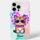 Custom Cool Cat in Zonnebril Hoesje (Achterkant)