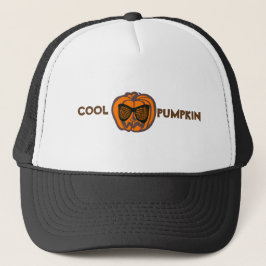 Custom Cool Pumpkin Halloween Trucker Pet