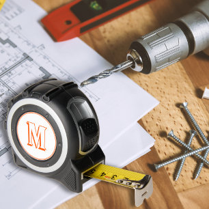 Custom Cool Sinaasappel Monogram Kinder DIYers Cra Rolmaat