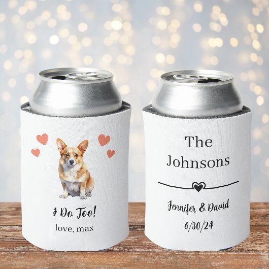 Custom Corgi Pet Wedding Koelbox Blikjeskoeler