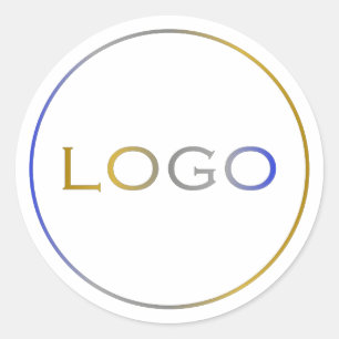 Custom Corporate Business Grote Ronde Logo Eenvoud Ronde Sticker
