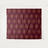 Custom Corporate Business Logo Pattern Backdrop Wandkleed (Voorkant (horizontaal))