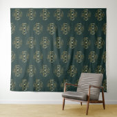 Custom Corporate Business Logo Pattern Backdrop Wandkleed (In Situ (horizontaal))