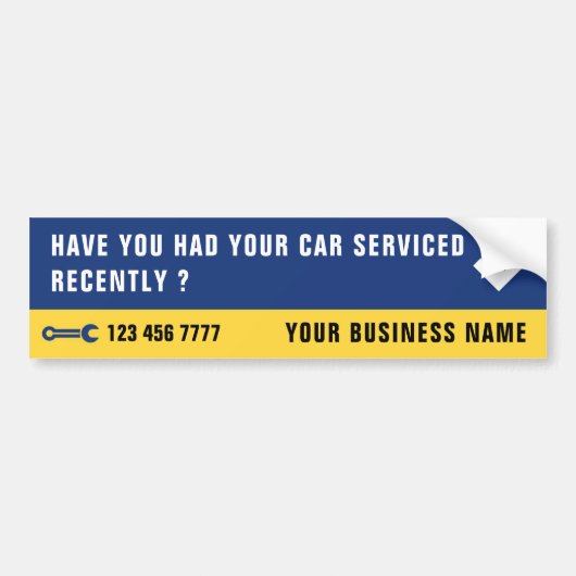 Custom Corporate Business Service Bumpersticker (Voorkant)