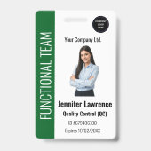 Custom Corporate Employee ID Badge (Voorzijde)