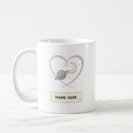 Custom Cosmic Heart Name Mug Koffiemok