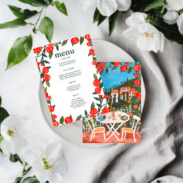 CUSTOM Countryside Meal met een Uitzicht Art Menu