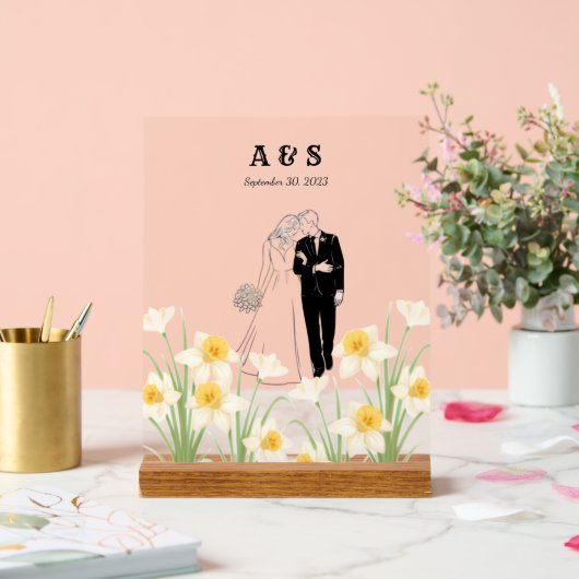 Custom Couple Illustration Gift (Mariage)