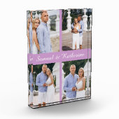Custom Couple Love Script Acrylic Photo Block Fotoblokken (Links)