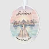 Custom Couple Maldives Honeymoon Keepsake (devant)