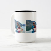 Custom Couple Photo Mug – Love Gift (Devant gauche)