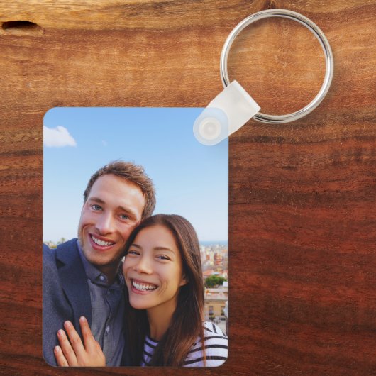 Custom Couple Photo Sleutelhanger (Achterkant)