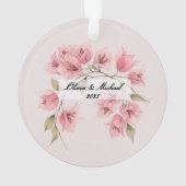 Custom Couple’s Travel Keepsake Ornament (achterkant)