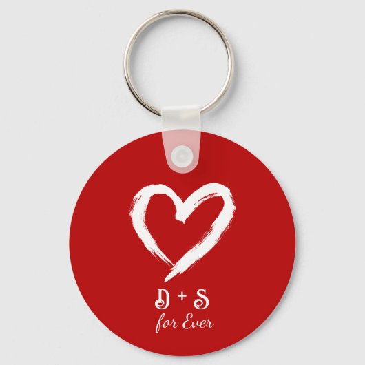 Custom Couple Valentine Keychain (Voorkant)