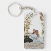 Custom Couple Wedding Keepomwille Foto Sleutelhanger (Voorkant)