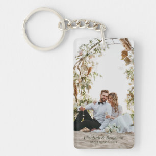 Custom Couple Wedding Keepomwille Foto Sleutelhanger