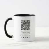 Custom Couple's QR Playlist Mug (Gauche)