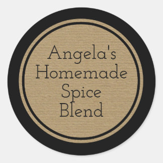 Custom Craft Paper Print Fles Canning Jar Label