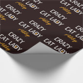 Custom Crazy Cat Lady Cadeaupapier (Hoek)