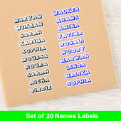 Custom Creative 3D Label Naam Stickers voor Jongen