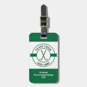Custom Creëer uw eigen golftoernooi Bagagelabel (Voorkant verticaal)