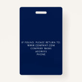 Custom Crew Member Event Blauwe badge (Achterkant)