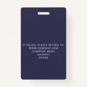 Custom Crew Member Event Blue Badge (Achterkant)