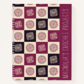Custom Crochet Granny Square Pattern Notitieboek (Voorkant)