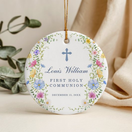 Custom Cross Baptism Ornaments Gift  Keramisch Ornament