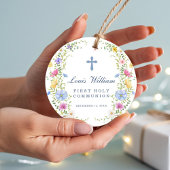 Custom Cross Baptism Ornaments Gift  Keramisch Ornament