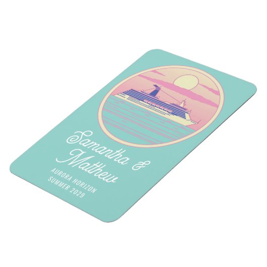 Custom Cruise deur teken Moderne retro namen Magneet (Linkerzijde)