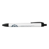 Custom Cruise Line-scheepswiel Nautilus-marketing Zwarte Inkt Pen (Bovenkant)