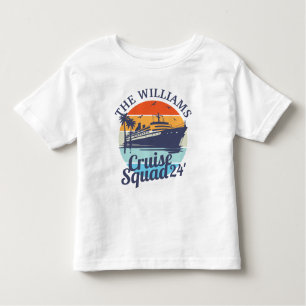 Custom Cruise Squad Familie Groep Vrienden Zonsond Kinder Shirts